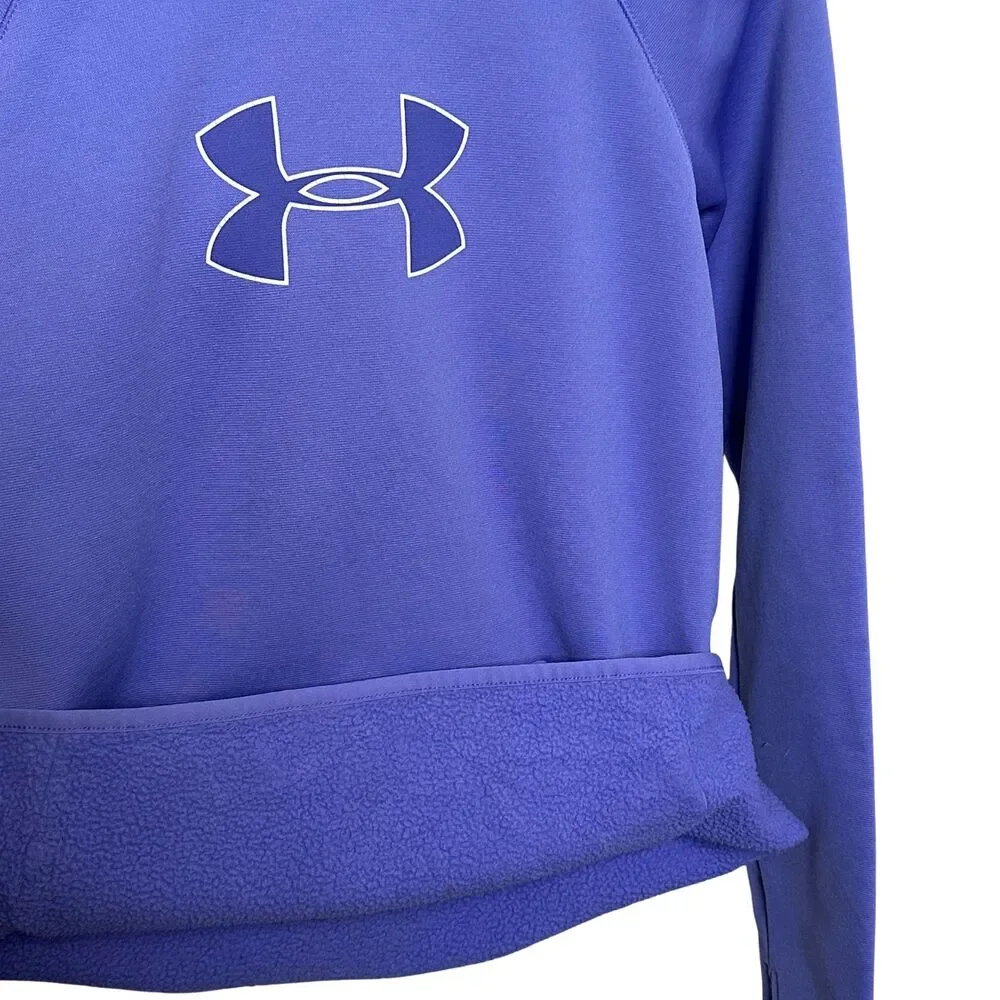 Under Armour Storm1 Hoodie Women's M Purple Fleece Lined Athletic Pullover Sweat - Picture 2 of 8